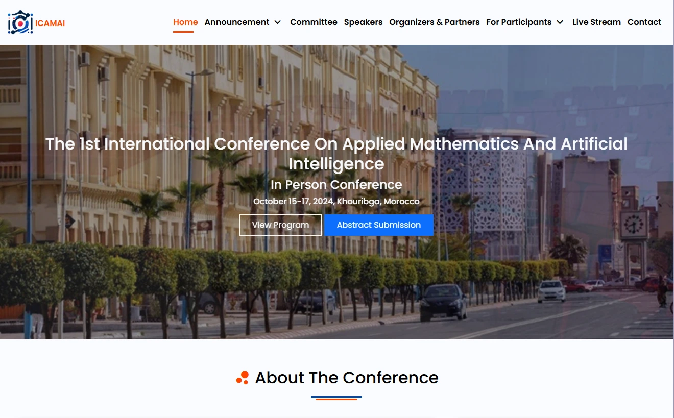 ICAMAI 2024 | Conference Website preview