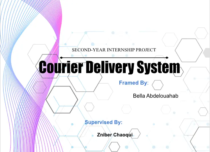 Preview of Courier Delivery System project