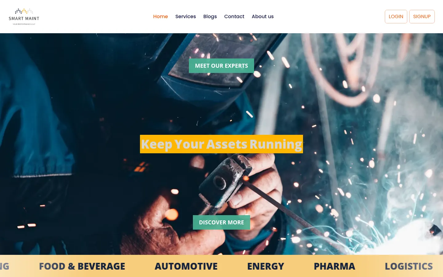 Page des services